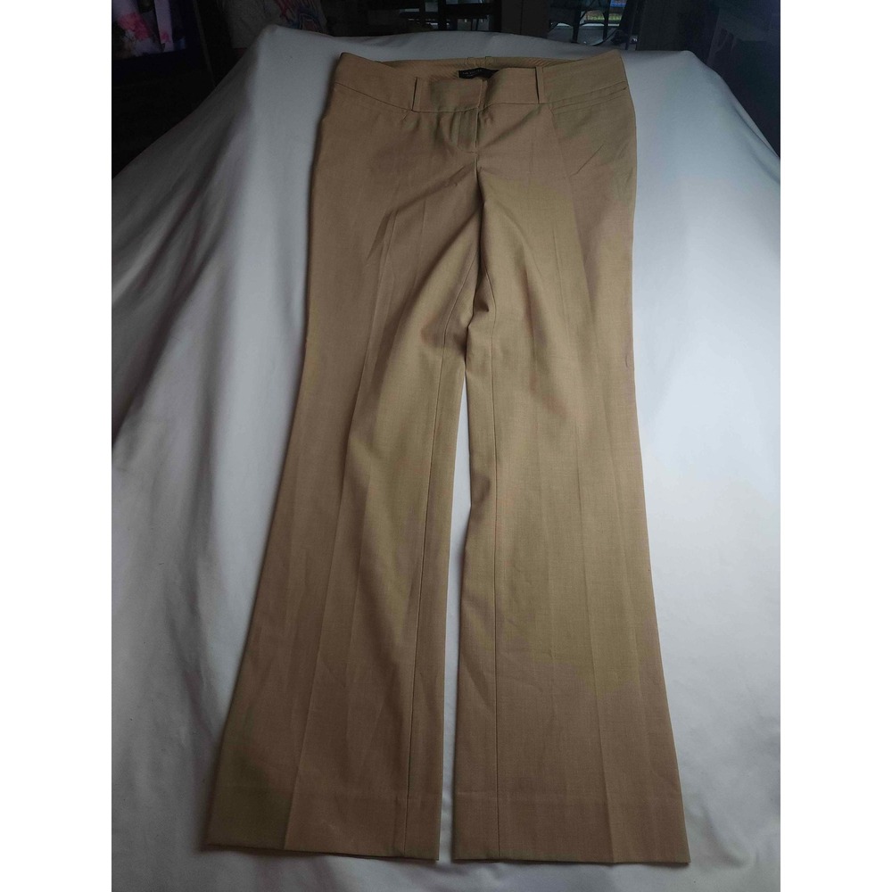The‎ Limited Drew Fit Dress Pants Womens 14L Tan Camel Bootcut Trousers